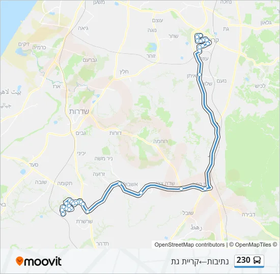 230 Bus Line Map