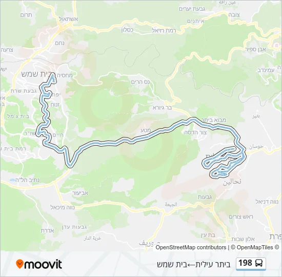 198 Bus Line Map