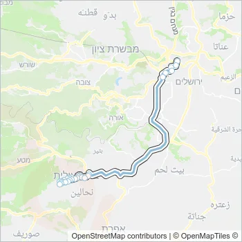 293 Bus Line Map