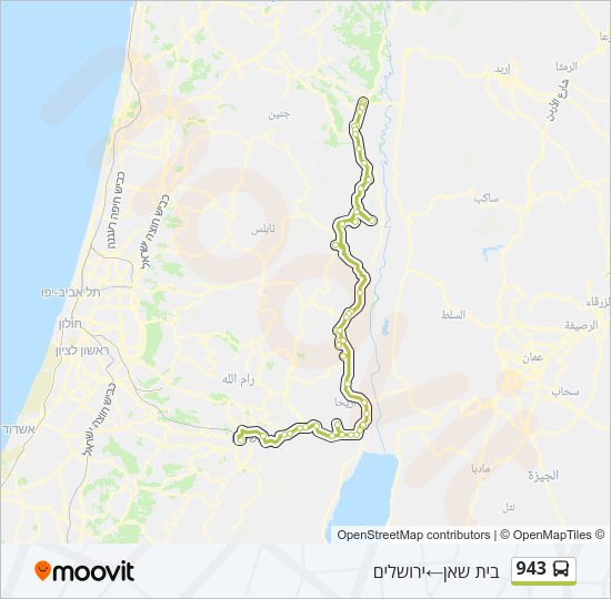 943 Bus Line Map