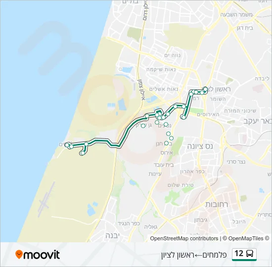 12 Bus Line Map