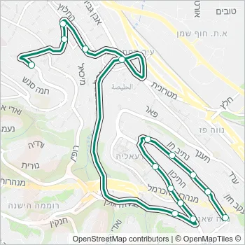 80א Bus Line Map