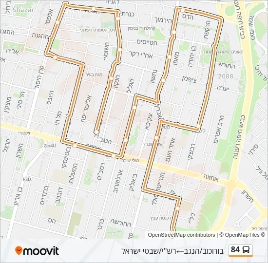 84 Bus Line Map