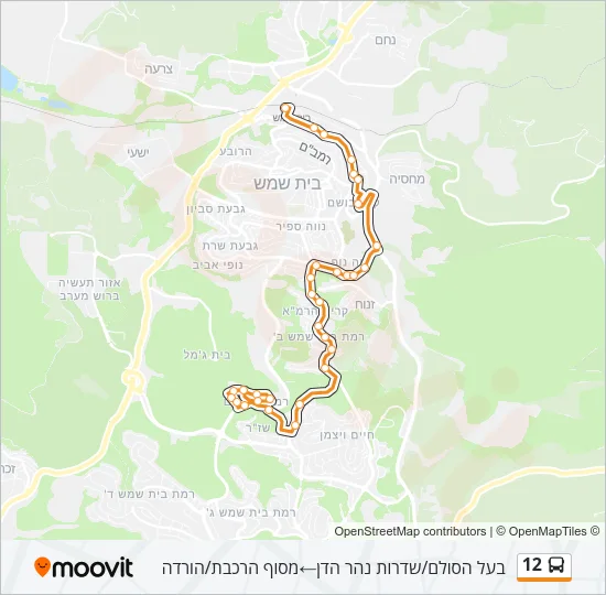 12 Bus Line Map