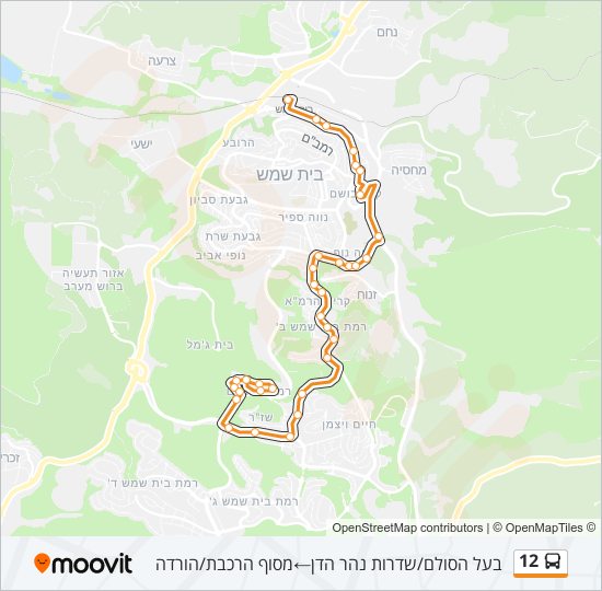 12 bus Line Map