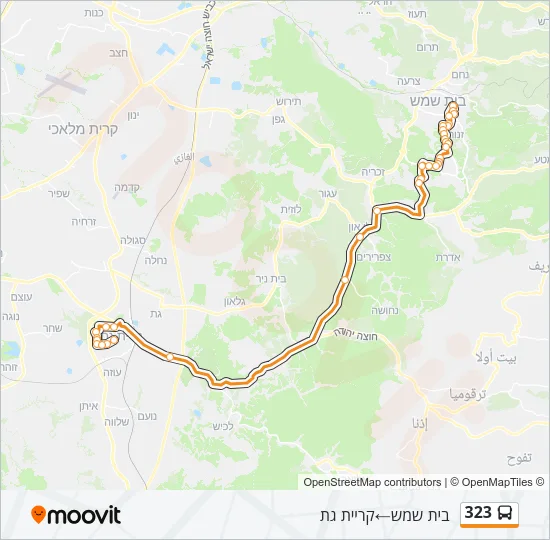 323 Bus Line Map