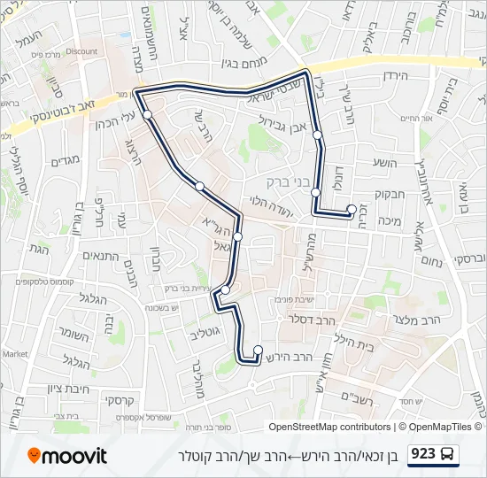 923 Bus Line Map