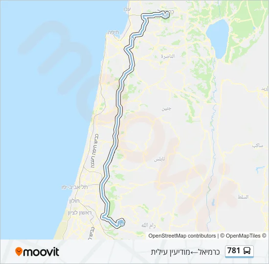 781 Bus Line Map