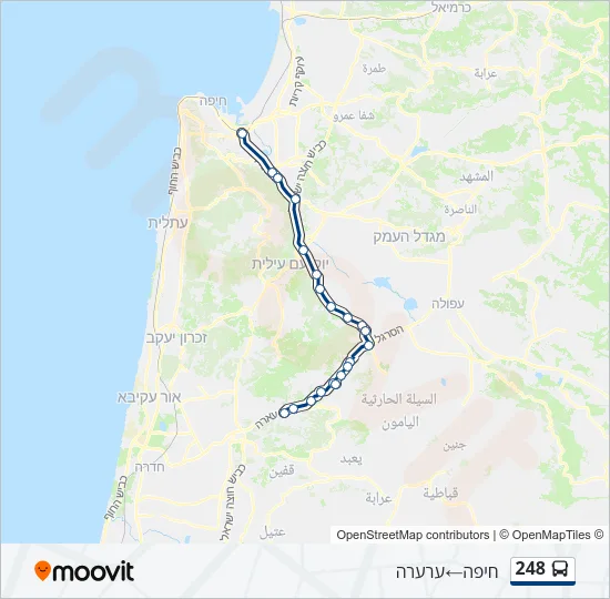 248 Bus Line Map