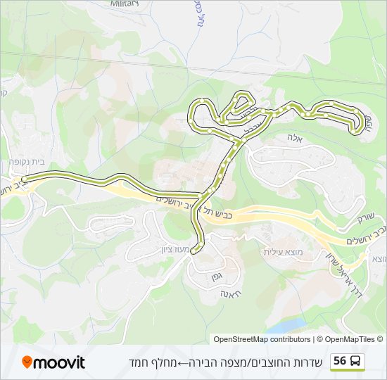 56 Bus Line Map