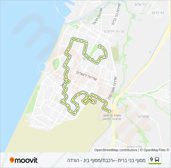 9 Bus Line Map