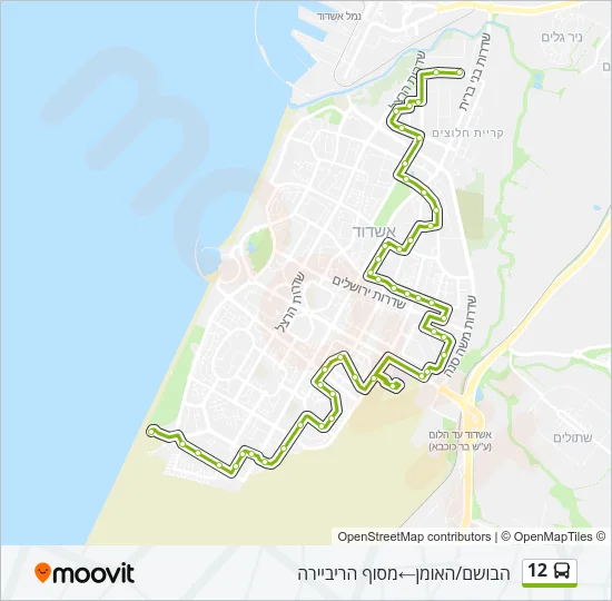 12 Bus Line Map