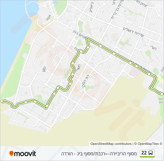 22 Bus Line Map