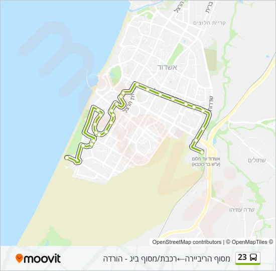 23 Bus Line Map