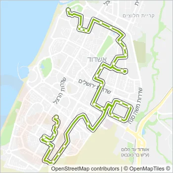 76 Bus Line Map