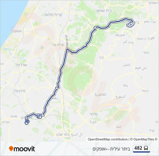 482 Bus Line Map