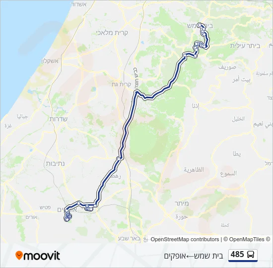 485 Bus Line Map