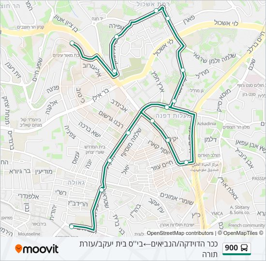 900 bus Line Map