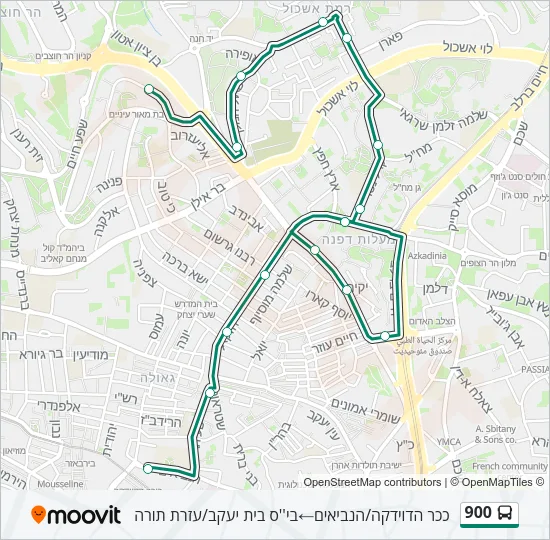 900 Bus Line Map