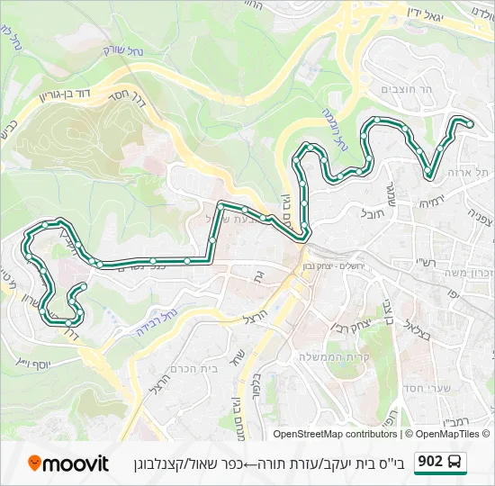 902 Bus Line Map