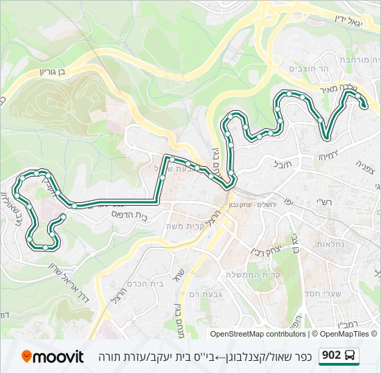 902 bus Line Map