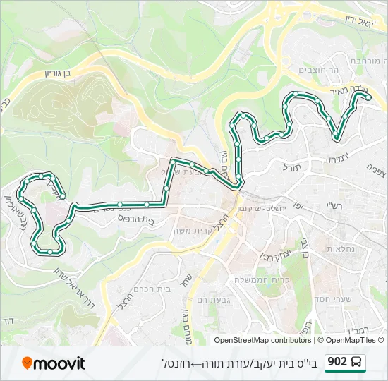 902 Bus Line Map