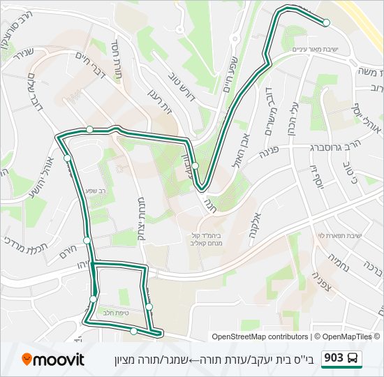 903 Bus Line Map