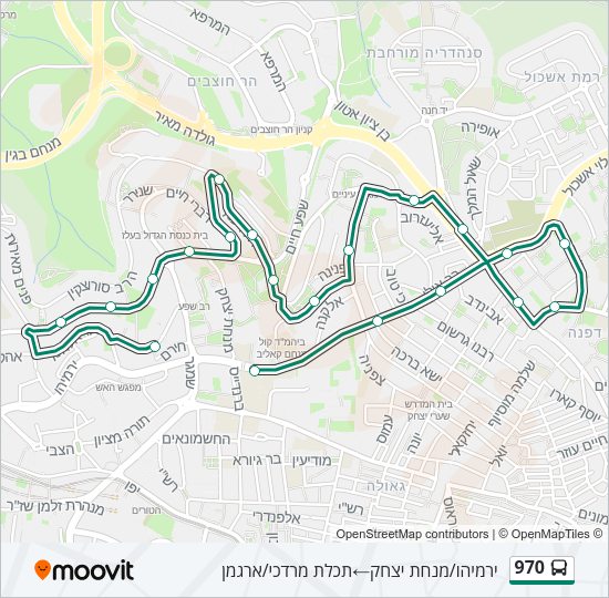 970 Bus Line Map