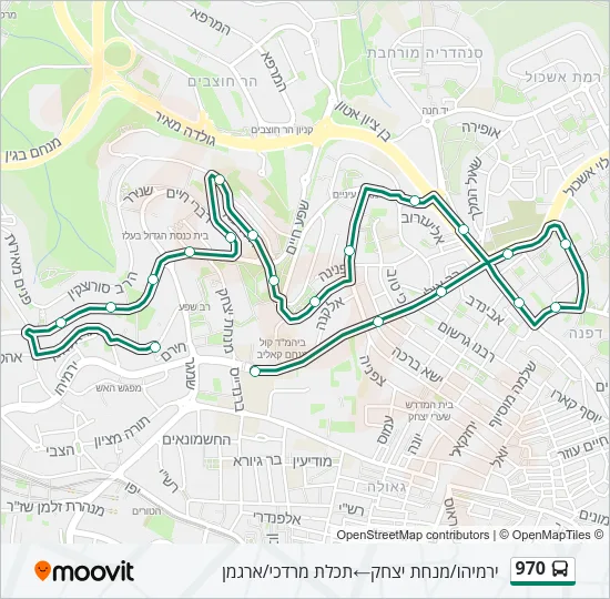 970 Bus Line Map