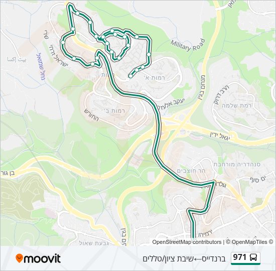 971 Bus Line Map