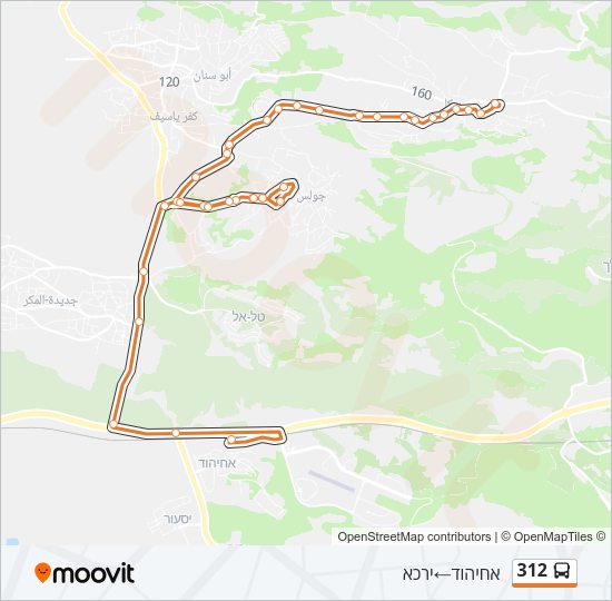 312 Bus Line Map