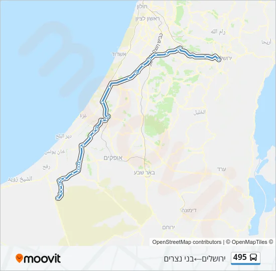 495 Bus Line Map