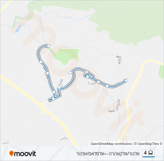 4 Bus Line Map
