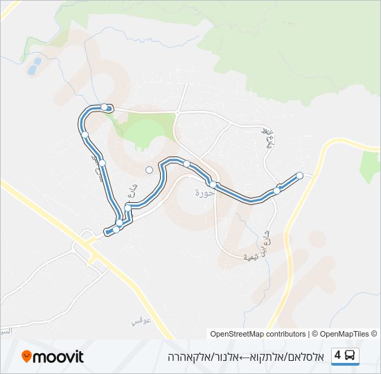 4 Bus Line Map