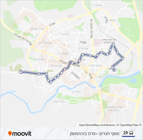Автобус 29: карта маршрута
