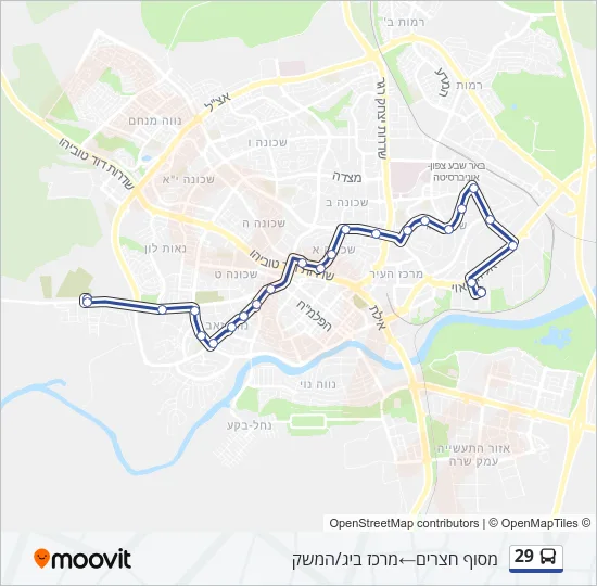 29 Bus Line Map