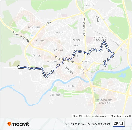 29 Bus Line Map