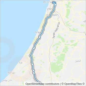 598 Bus Line Map