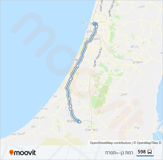 598 Bus Line Map