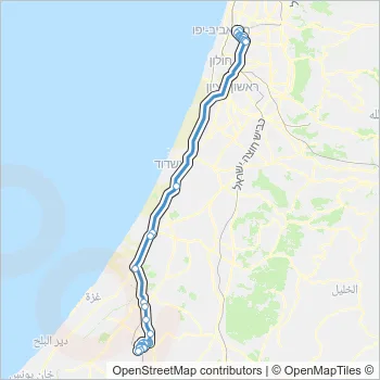 592 Bus Line Map