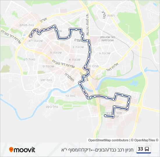 33 Bus Line Map