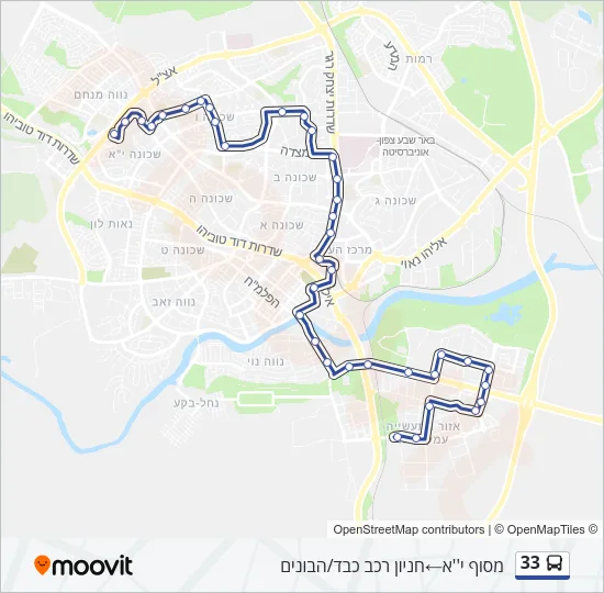 33 Bus Line Map