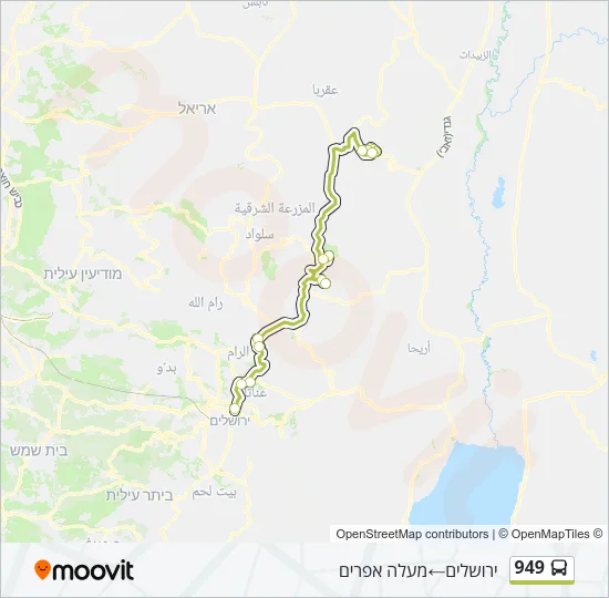 949 Bus Line Map