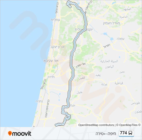 774 Bus Line Map