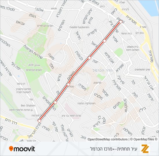 1 Carmelit / Rachbalit Line Map