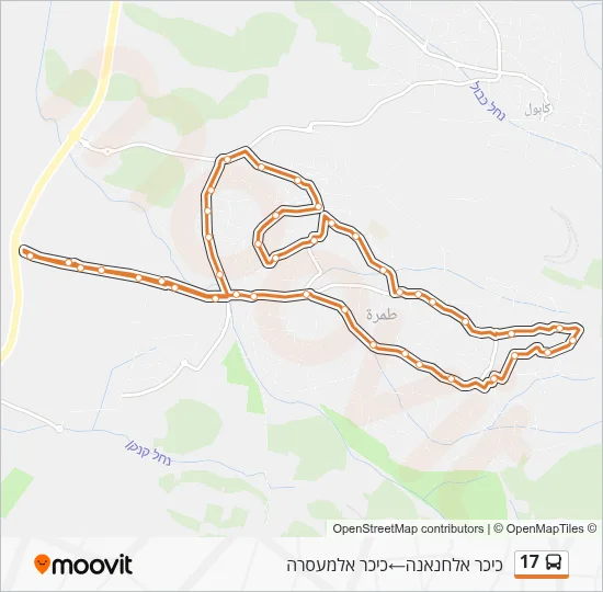 17 Bus Line Map