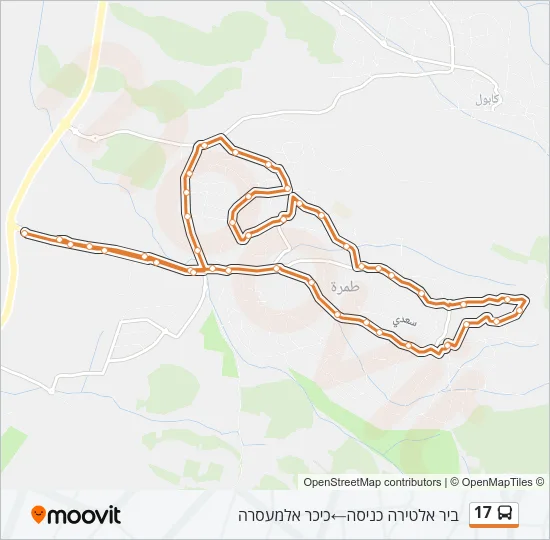 17 Bus Line Map