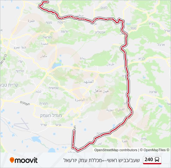 240 Bus Line Map