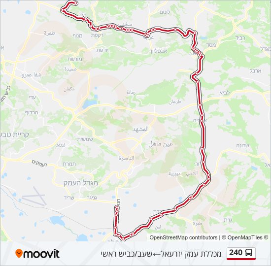 240 Bus Line Map