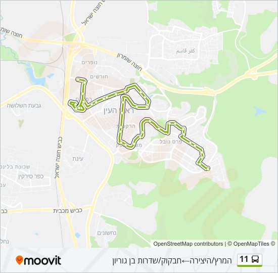 11 Bus Line Map